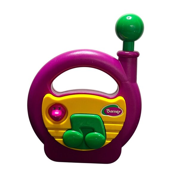 Playskool Rockin Radio Barney The Dinosaur Version Musical Vintage 1998 - Picture 1 of 13